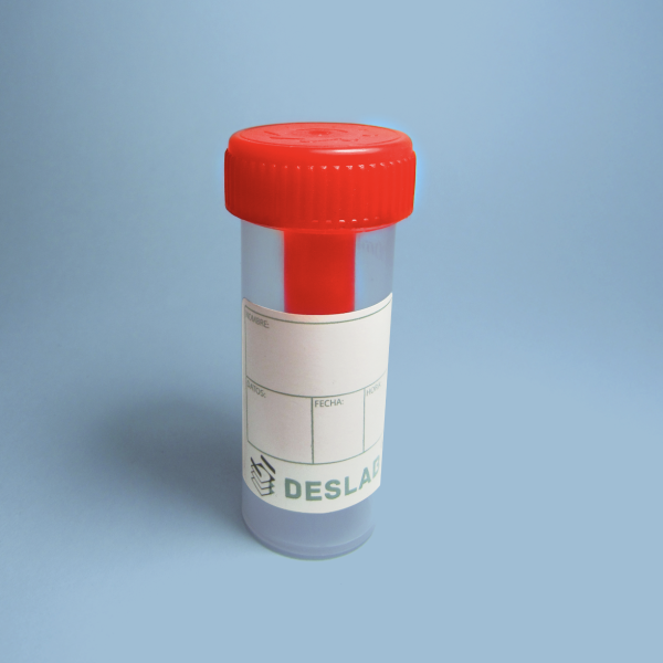 Colector parasitológico para toma de muestra de heces 30ml
